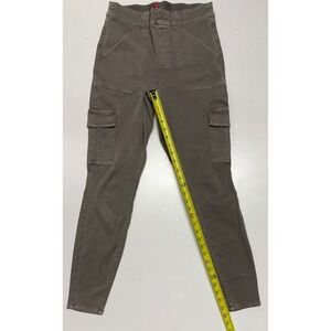 Spanx Olive Green Cargo Pants Size L Casual Career Utility Stretch Womens‎